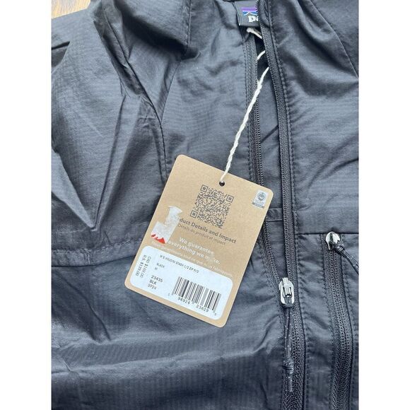 Patagonia Womens Houdini Stash 1/2 Zip Pullover Black New Size Medium - Picture 3 of 6